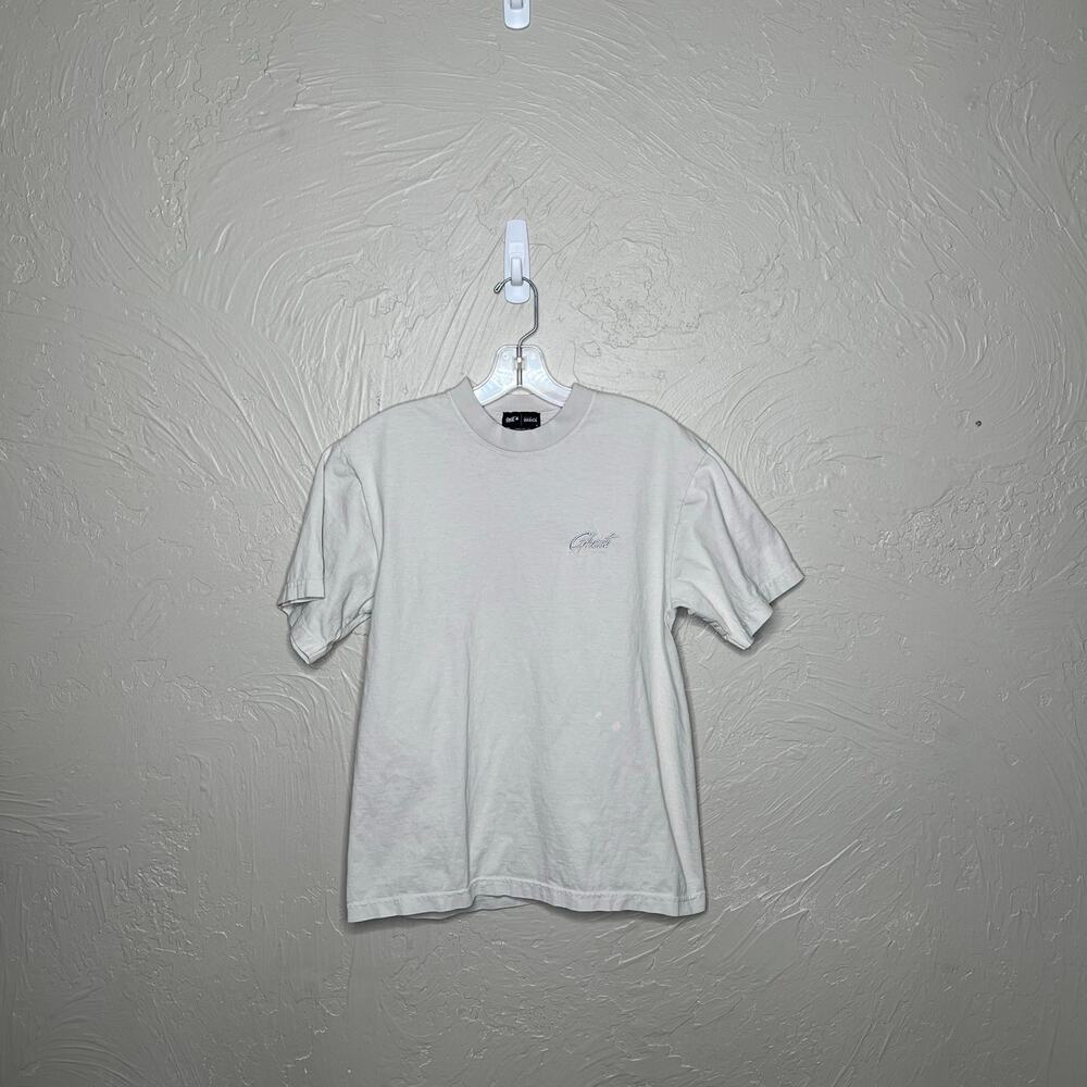 Ghost Premium Basics Cream Script Logo T-Shirt - Men's Small